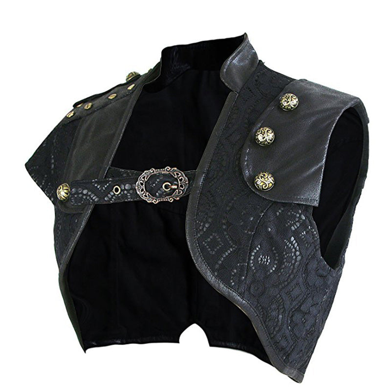 Steampunk Clothing - Lisette Gothic Victorian Corset Bolero Jacket –  Gothikco