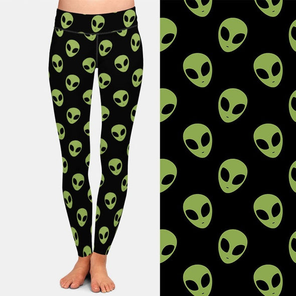 "Alienation" Fun Print Leggings