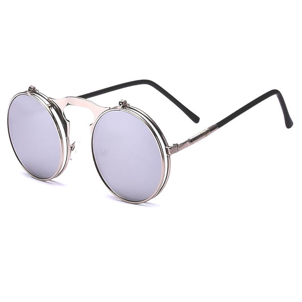 "Goodwin" Vintage Flip-up Lens Steampunk Sunglasses